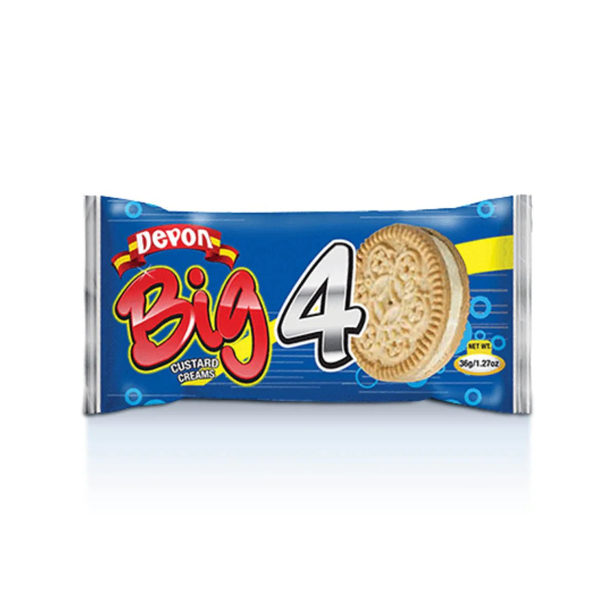 Devon Big 4 Biscuit Cream Cookies, 38g (3 Pack)